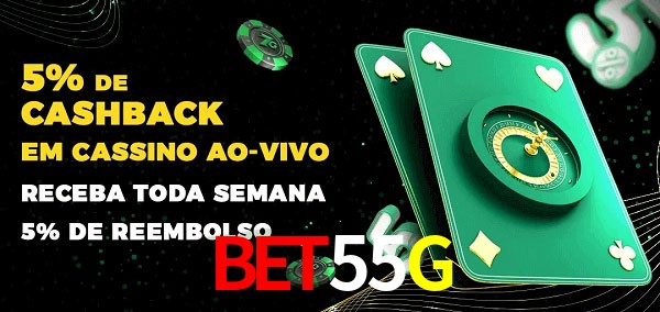 Promoções do cassino ao Vivo BET55G
